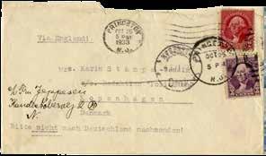 21 14 cm. Accompanied by an original envelope with Princeton stamps, dated 24.10.33. German. Letter s content: Library Place, 2 24.10.1933 Dear Mrs. Stampe!