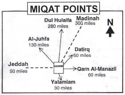 Al-Miiqaat Al-Miiqaat are the stations or landmarks, which have been designated by Prophet Muhammad for starting the Hajj or Umrah.