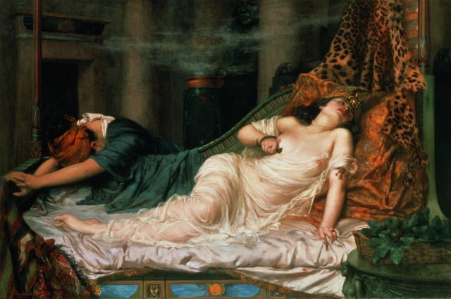 Cleopatra was captured by the Romans Several days later Cleopatra had her servant sneak in two poisonous snakes and she had them bite her.