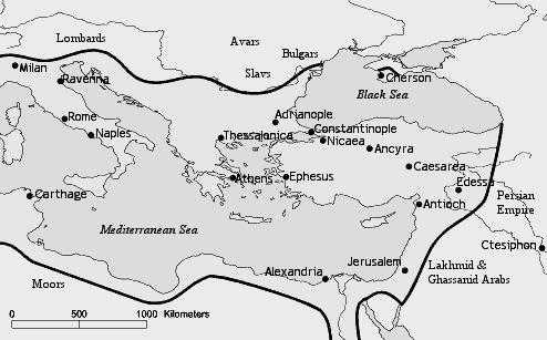 BYZANTINE EMPIRE AND RUSSIA 300 TO 1000 A.D. (C.E.) EASTERN ROMAN EMPIRE (7a) The capital of the Eastern Roman Empire was changed to to provide political, economic, and military advantages.