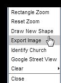Image. Select your Format from the Export Image Options window.