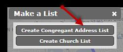 DRAW A CUSTOM SHAPE: Draw a custom shape/polygon to capture the congregants you want to retrieve for your address list. See the illustration below.