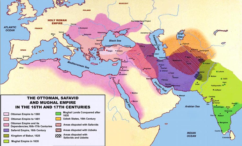 An Era of Empires: Sixteenth to Eighteenth Century Three great empires ruled most of the Islamic world from the sixteenth to the eighteenth century.