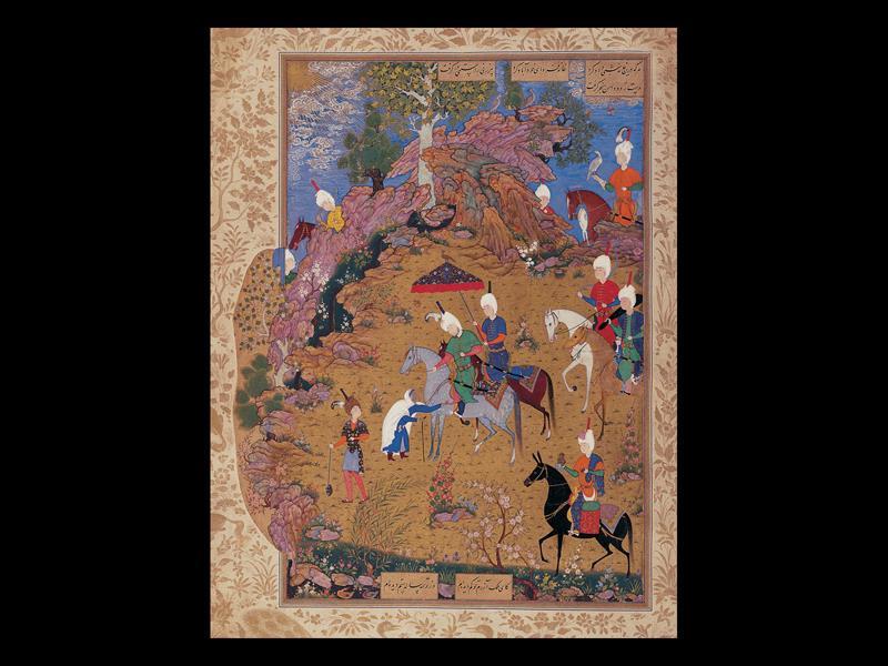 Attributed to Sultan-Muhammad. Sultan Sanjar and the Old Woman.