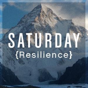 Saturday: Resilience Resilience and Preparation for Adversity Morning Text for Reflection Be like the headland on which the waves break constantly, which still stands firm while the foaming waters