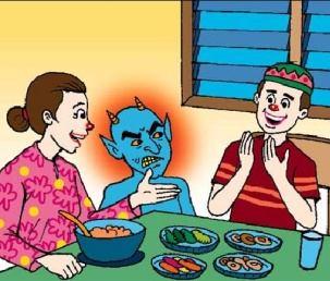 TOPIC 4: TABLE MANNERS: When Zahid went home from Madressa, his mummy asked what he