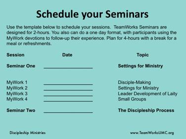 Use this to schedule your time.