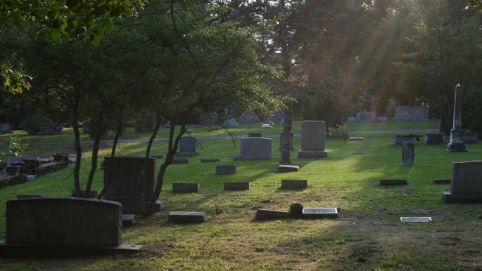 SACRED SPACE Burial: Christians, Muslims, and Jews bury their dead in a cemetery.