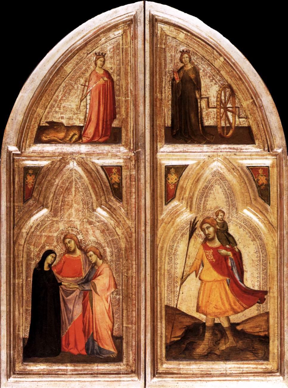 CHAPTER 1 1.2. Taddeo Gaddi, Triptych (exterior wing), 1333.