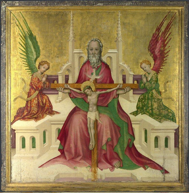 Unknown Austrian artist, The Trinity with Christ Crucified, ca. 1410.