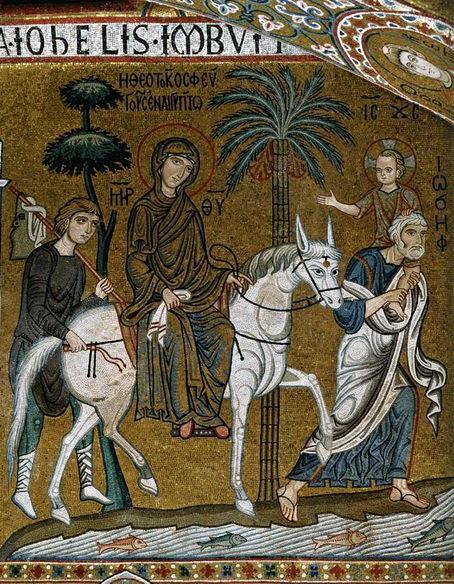 1140-70. Mosaic. Capella Palatina, Palermo. 4.4. El Greco, St Joseph and the Christ Child, 1597-99.