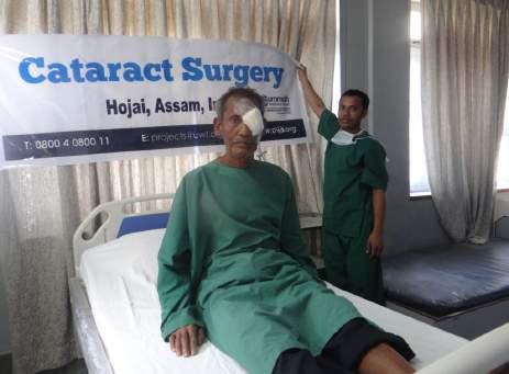 CATARACT SURGERIES Hospitals are being supported