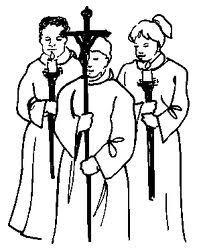 The alb comes from a Latin word meaning white thing. Priests & Deacons: Alb: Priests and Deacons wear some kind of alb. Karen and Rachel both wear a traditional Cassock-Alb (above).