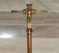 PROCESSIONAL CROSS a cross or crucifix carried by the server in the