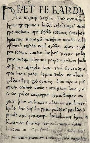 Beowulf was written in Old English between the 8 th