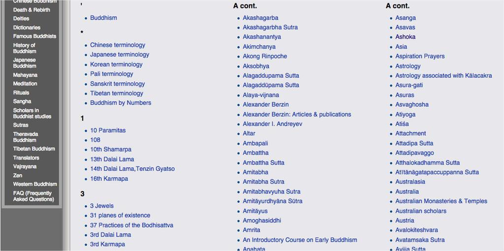 Sub-categories Each main category has tens of sub-categories, with sometimes up to hundreds