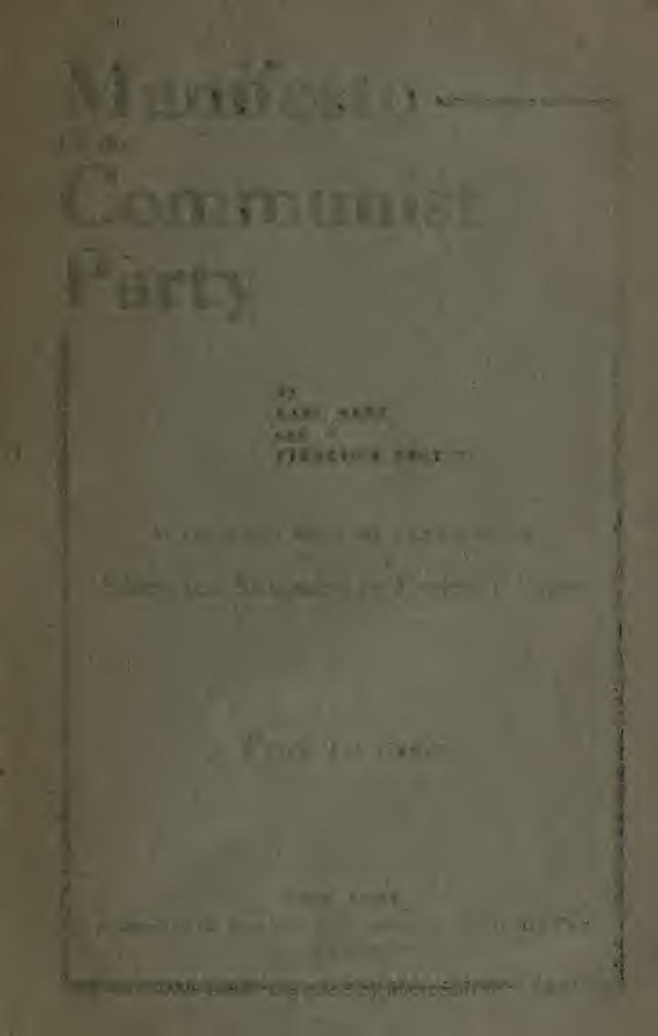Manifesto «Of the Communist Party By