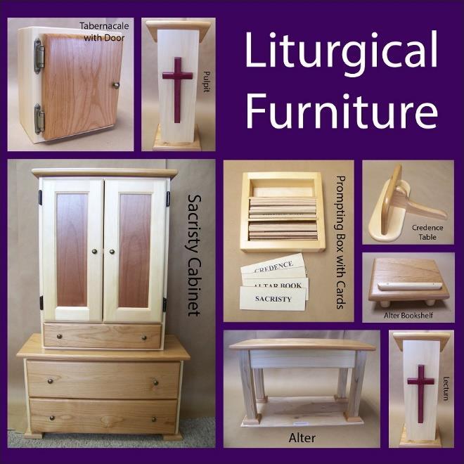 Enrichment Lesson Symbols of the Holy Eucharist Wooden liturgical furnishing Cloth furnishings Other furnishings Box of prompting cards