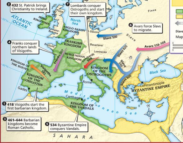 The Division of Christianity Because of the distance & lack of contact between Byzantine Empire & Western Europe, Christianity