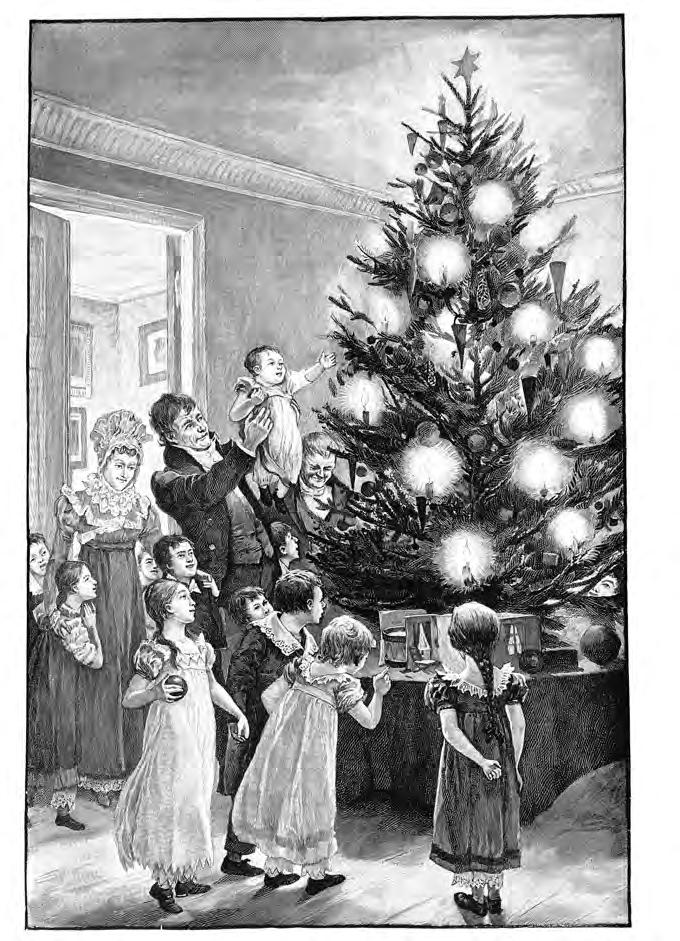 the pine-tree THE FOLDING DOORS WERE OPENED AND A CROWD OF CHILDREN RUSHED INTO THE ROOM; THE OLDER PEOPLE FOLLOWED IN A MORE DIGNIFIED MANNER.