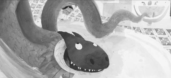 Draw how many fish tanks it would take to make one sea serpent now.
