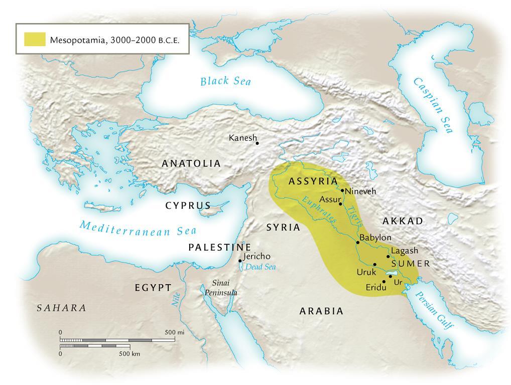 Mesopotamia Between the Rivers Tigris and Euphrates Modern-day Iraq