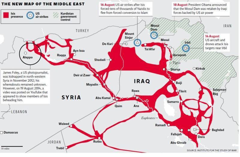 Where Control areas in both Syria