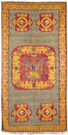 GHEREH SPANISH AND MAMLUK CARPETS gher knot density. In the Mamluk rugs, knot density is fairly uniform at 11 knots per li- Above left, rug in Renaissance style. Spain 16th century.
