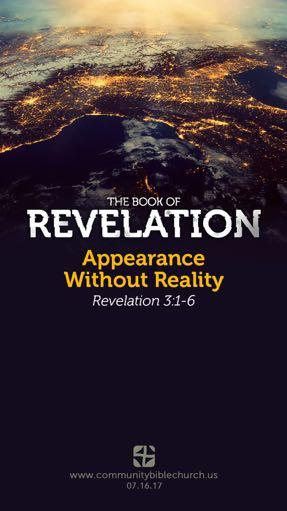 Introduction AppeArAnce Without reality revelation 3:1-6 I. Sardis Is Pray for our missionaries!