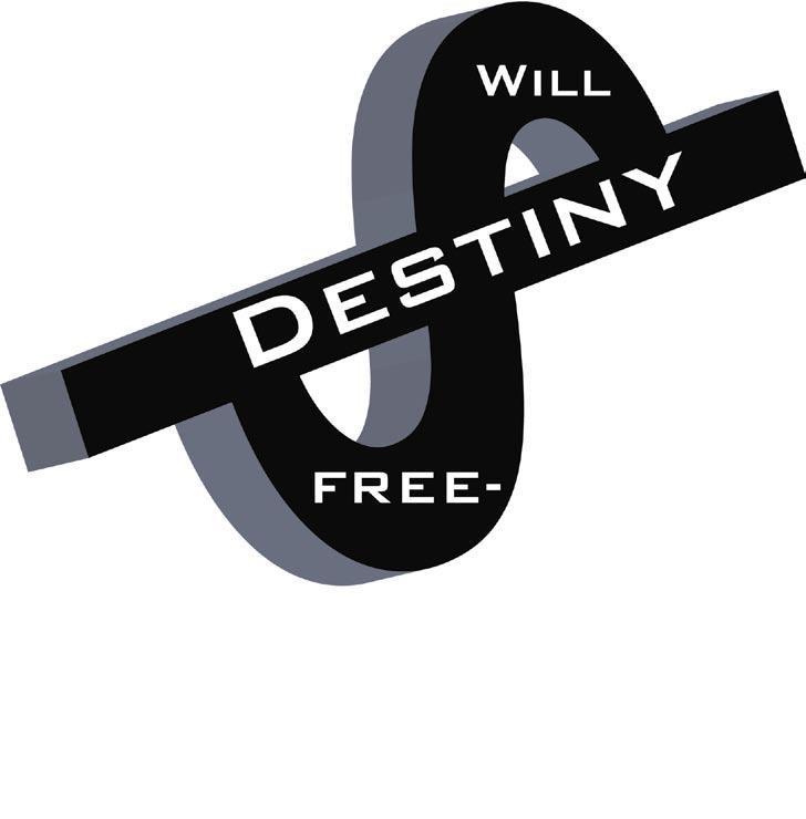 My Model of Destiny/Free Will If we look at destiny as a straight line that runs in a linear fashion through time, this would be the path we follow if every single decision we made was in perfect