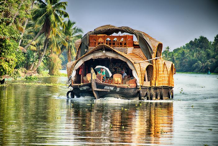 : Celebrate Onam Festival in nearby local houses. Lunch with a local family. Later enjoy a boat cruise in Backwater. Overnight at Privacy at Sanctuary Bar.