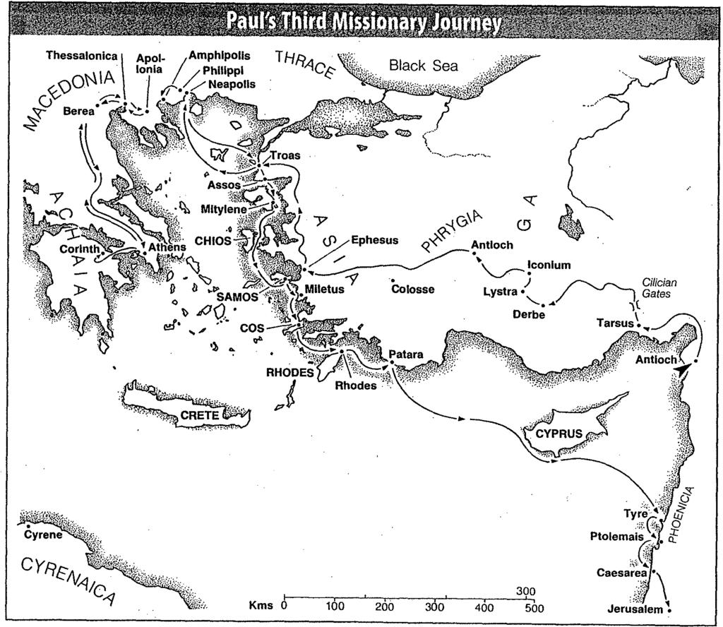 Page 49 CHAPTERlO (Acts 18-21) Paul's third missionary journey was different from the first two.