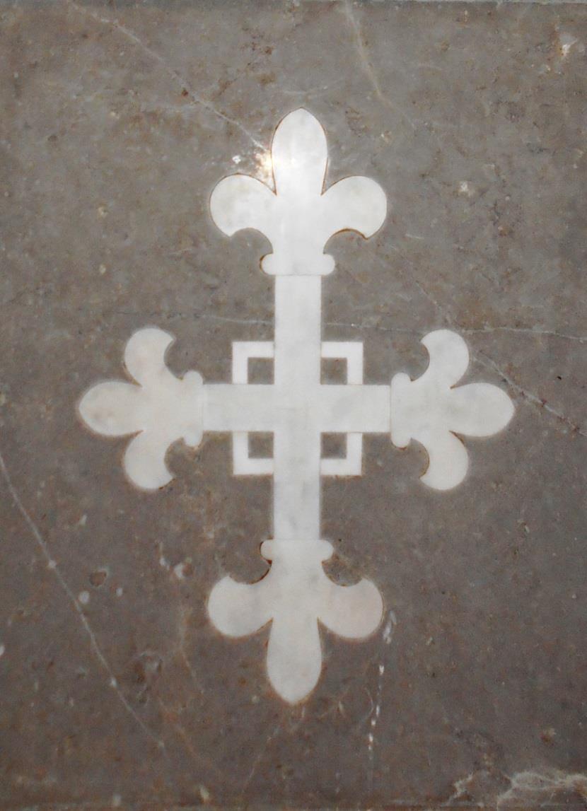 You will find lots of symbols in Christian churches but the most well known is the cross.