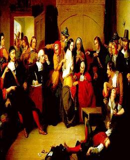 : written plan of government : coming together to make decisions : If over half of votes say so, then it s the law Political Development of Massachusetts Bay Colony The Puritans