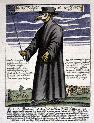 The Black Plague wiped out 1/3 of the population from 1347-1350.