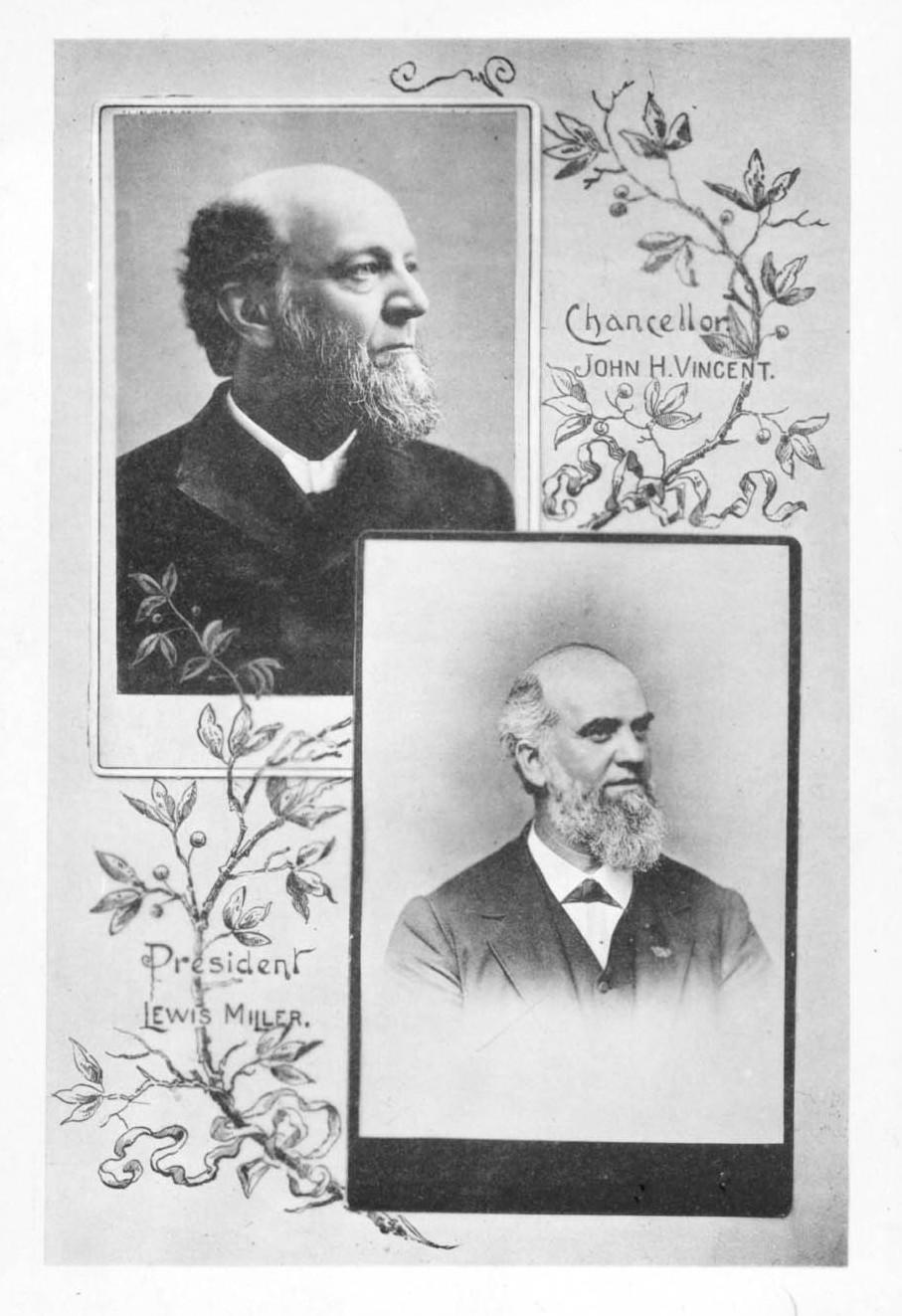 Page 17 Image of Vincent and Miller from a Chautauqua Institution publication.