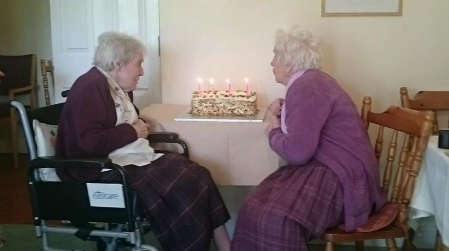 Sisters Thérèse English and Betty Comerford celebrated 75 years of Religious profession in the RSHM at Madonna House on 28 April.