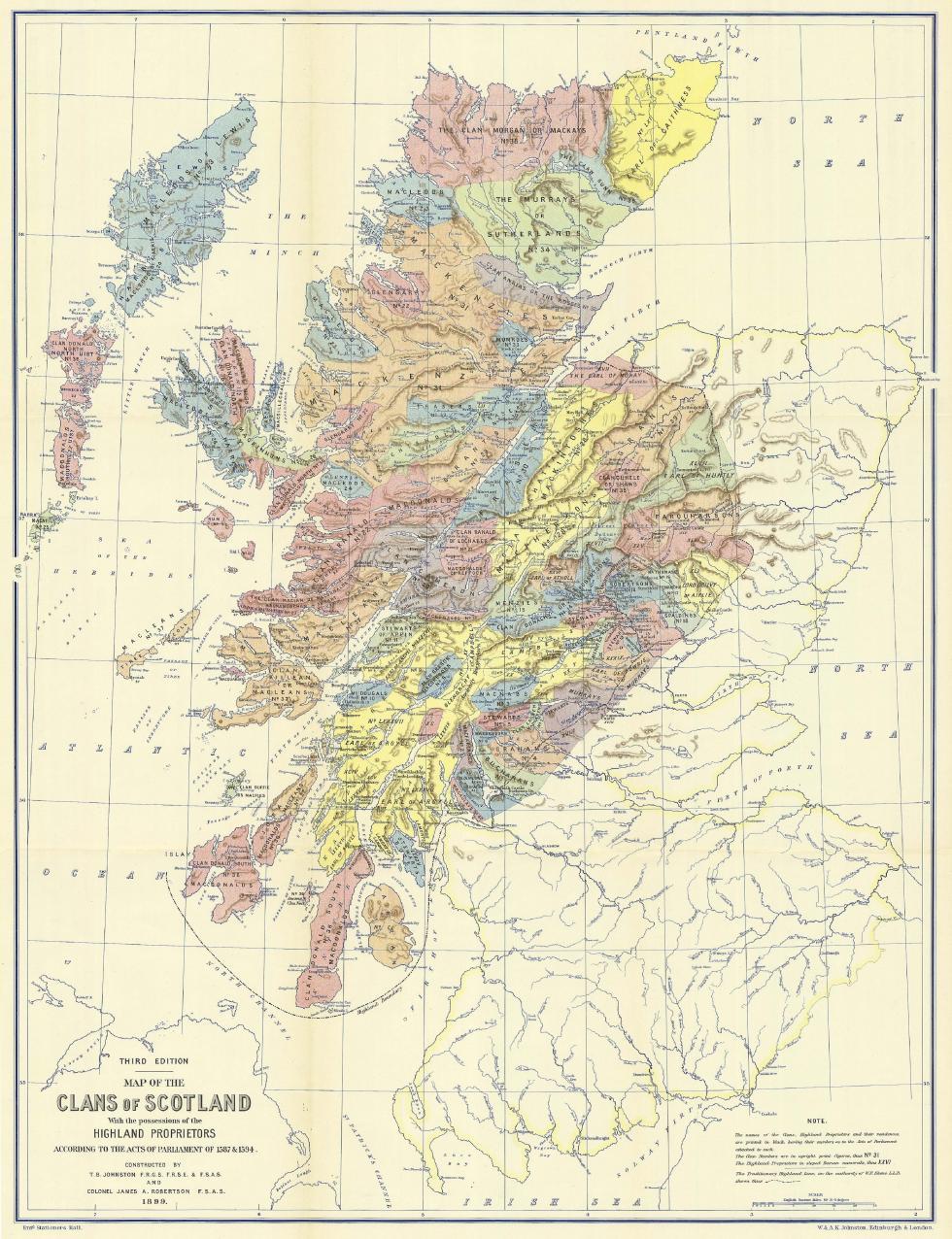 Traditional Clan Territories at the end of the Sixteenth Century Page 1 of 7 David