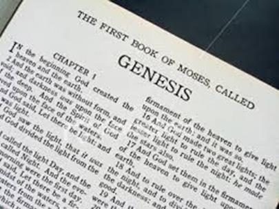 The Book of Genesis The first book in the bible is called Genesis, which means Beginnings.