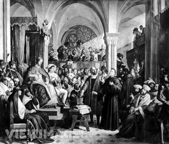 At the Diet of Worms, Luther argued that the Bible was the only source of religious authority