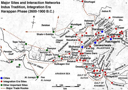 Indus Valley civilization Map