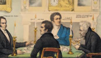 A Political Card Game Andrew Jackson plays a card game with his political enemies. Why did Jackson s opponents criticize the spoils system? C B D A Andrew Jackson Nicholas Biddle Henry Clay John C.
