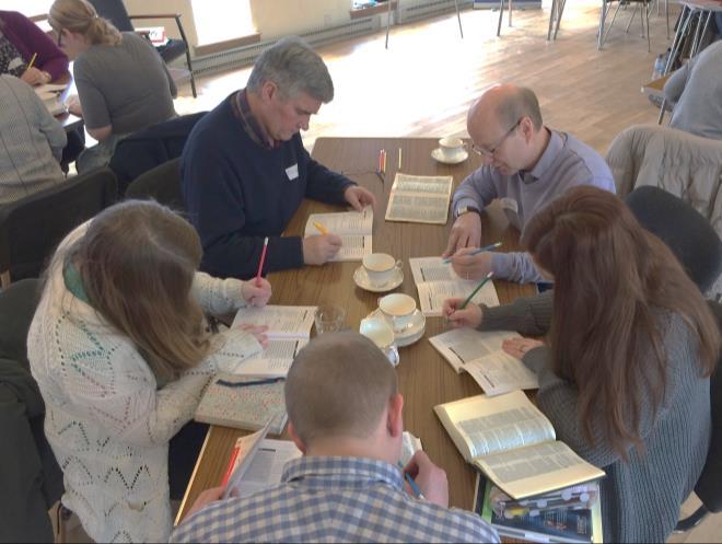 Maryhill Evangelical Church Attend Church with Michael and Anne Healy Train back to Bristol (flight was cancelled due to snow) We conducted a Precept training workshop using the 40 Minute Ignite