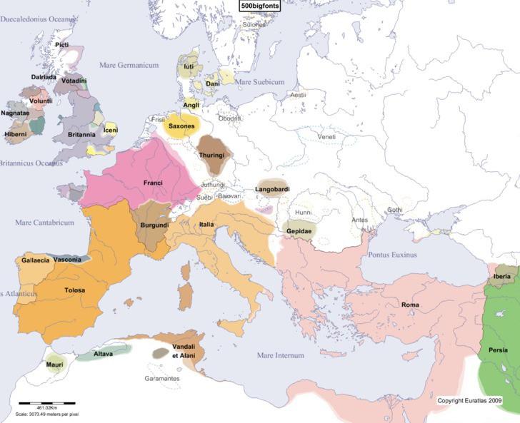 THE FRANKS AND THE CAROLINGIAN EMPIRE Franks Germanic peoples. North of Gaul.