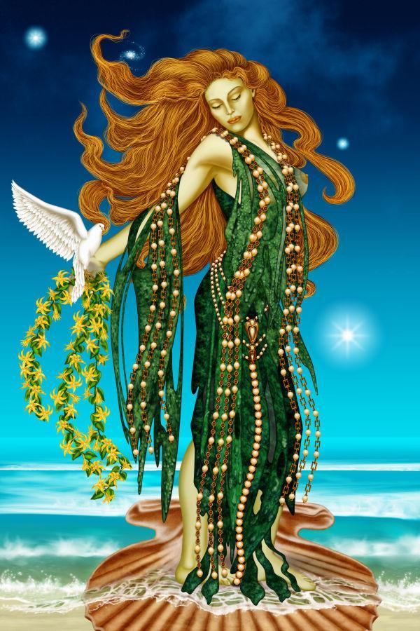 Venus Goddess of Love and Beauty Greek name is Aphrodite