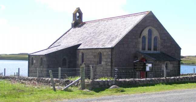 The parish church and manse on Iona were built in 1828 to a design by Thomas Telford.