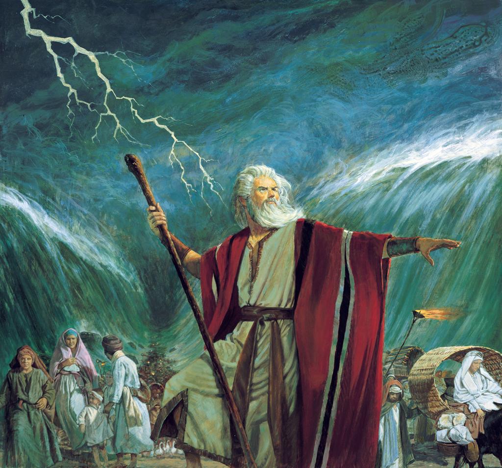 World Religions: Judaism Parting of the Red Sea The Jews were helped on their journey by God; the same God who'd promised Abraham that he would look after the Jews.