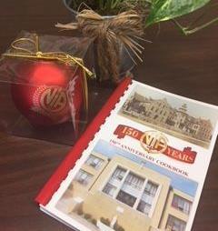 150 th CHRISTMAS ORNAMENTS AND COOKBOOKS Looking for some great gift idea? During the month of December cookbooks and ornaments will be for sale at the school. Cookbooks are $15 and ornaments are $10.