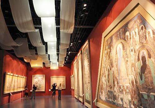 The Dunhuang Museum reflects the flourishing social development and cultural exchange between China and the West during the time when Dunhuang was a major center along the Silk Road.