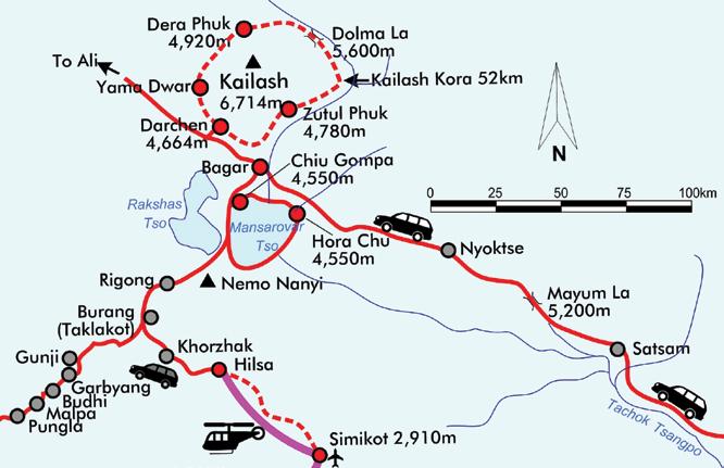 Route map to Mount